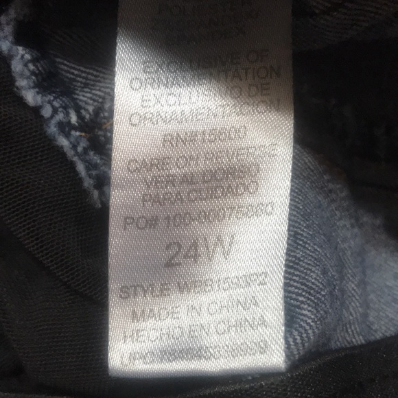 Democracy “ab” solution indigo Denim Ankle Skimmer Plus Jeans 24W - Picture 12 of 14